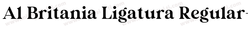 Al Britania Ligatura Regular字体转换